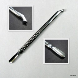 Chiureta din otel inoxidabil cu doua capete #10 Ustensile Instrumentar unghii